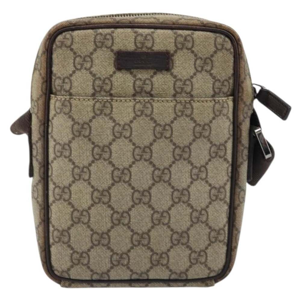Gucci GG Supreme Shoulder Bag Beige